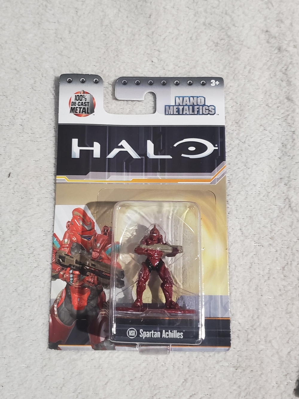 Halo Spartan Achilles Nano Metalfigs - Red